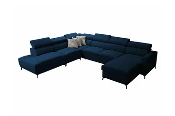 Galbally 5-sits Hörnbäddsoffa Dark blue - Huonekalut - Sohva - Vuodesohva