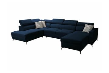 Galbally 5-sits Hörnbäddsoffa Dark blue - Huonekalut - Sohva - Vuodesohva
