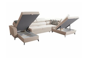 Galbally 5-sits Hörnbäddsoffa Dark blue - Huonekalut - Sohva - Vuodesohva