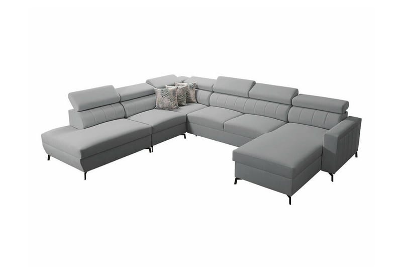 Galbally 5-sits Hörnbäddsoffa Light grey, undefined