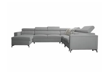 Galbally 5-sits Hörnbäddsoffa Light grey/Dark grey - Huonekalut - Sohva - Vuodesohva