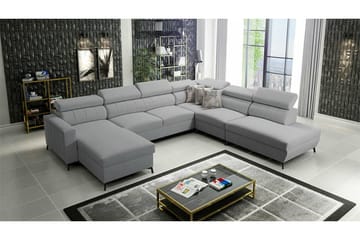 Galbally 5-sits Hörnbäddsoffa Light grey/Dark grey - Huonekalut - Sohva - Vuodesohva