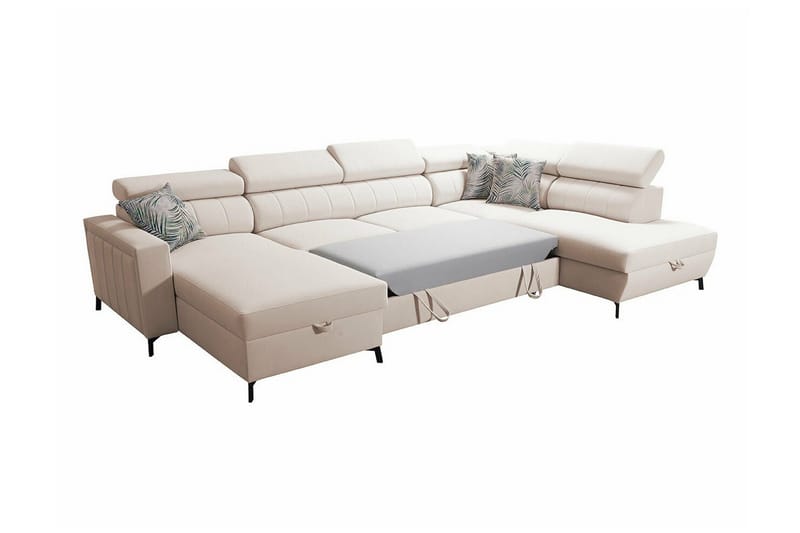 Galbally 5-sits Hörnbäddsoffa NO_BRAND Dark blue - Huonekalut - Sohva - Vuodesohva