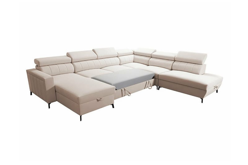Galbally 5-sits Hörnbäddsoffa NO_BRAND Dark blue - Huonekalut - Sohva - Vuodesohva