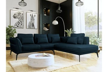 Graystone 4-sits Hörnbäddsoffa Dark blue - Huonekalut - Sohva - Divaanisohva - 4 istuttava sohva divaanilla
