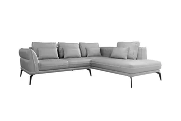 Graystone 4-sits Hörnbäddsoffa Light grey/Dark grey - Huonekalut - Sohva - Divaanisohva - 4 istuttava sohva divaanilla