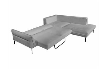 Graystone 4-sits Hörnbäddsoffa Ljusgrå - Huonekalut - Sohva - Divaanisohva - 4 istuttava sohva divaanilla