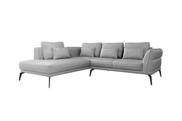 Graystone 4-sits Hörnbäddsoffa Ljusgrå - Huonekalut - Sohva - Divaanisohva - 4 istuttava sohva divaanilla