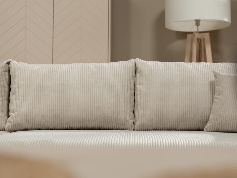 Handda 3-istuttava vuodesohva divaanilla - beige - Huonekalut - Sohva - Vuodesohva