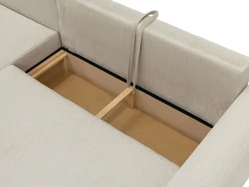 Handda 3-istuttava vuodesohva divaanilla - beige - Huonekalut - Sohva - Vuodesohva
