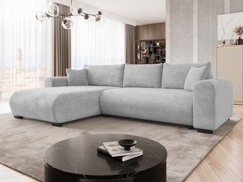 Handda 3-istuttava vuodesohva divaanilla - harmaa - Huonekalut - Sohva - Vuodesohva