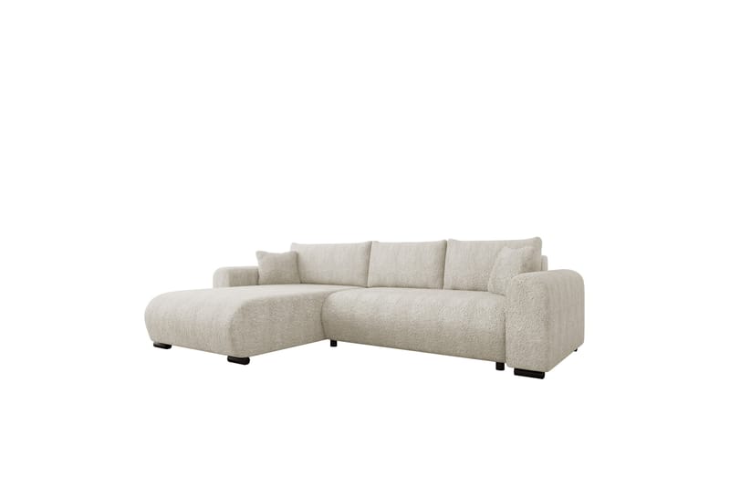 Handda Vuodesohva Divaanilla 3-istuttava Bouclé - Beige - Huonekalut - Sohva - Vuodesohva