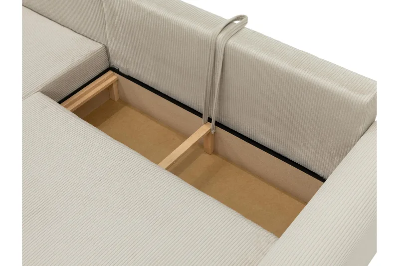 Handda Vuodesohva Divaanilla 3-istuttava Bouclé - Beige - Huonekalut - Sohva - Vuodesohva