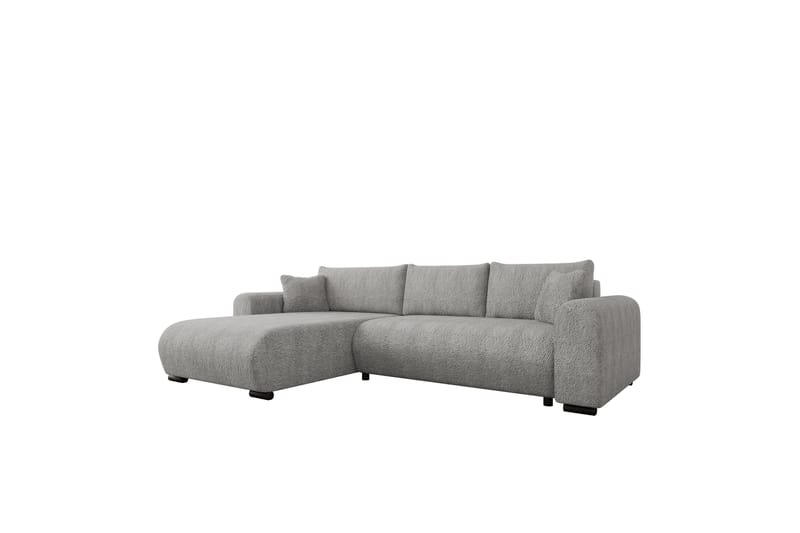 Handda Vuodesohva Divaanilla 3-istuttava Bouclé - Harmaa - Huonekalut - Sohva - Vuodesohva