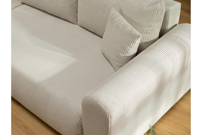 Handda Vuodesohva Divaanilla 3-istuttava Manchester - Beige - Huonekalut - Sohva - Vuodesohva