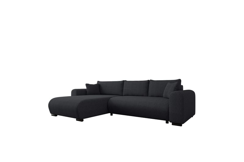 Handda Vuodesohva Divaanilla 3-istuttava Manchester - Musta - Huonekalut - Sohva - Vuodesohva