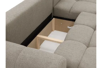 Handu Vuodesohva Divaanilla 3-istuttava Bouclé - Beige - Huonekalut - Sohva - Vuodesohva