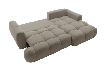 Handu Vuodesohva Divaanilla 3-istuttava Bouclé - Beige - Huonekalut - Sohva - Vuodesohva