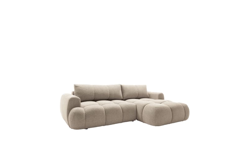 Handu Vuodesohva Divaanilla 3-istuttava Bouclé - Beige - Huonekalut - Sohva - Vuodesohva