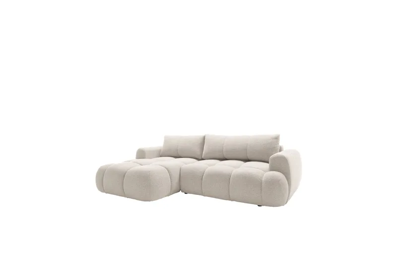 Handu Vuodesohva Divaanilla 3-istuttava Bouclé - Beige - Huonekalut - Sohva - Vuodesohva