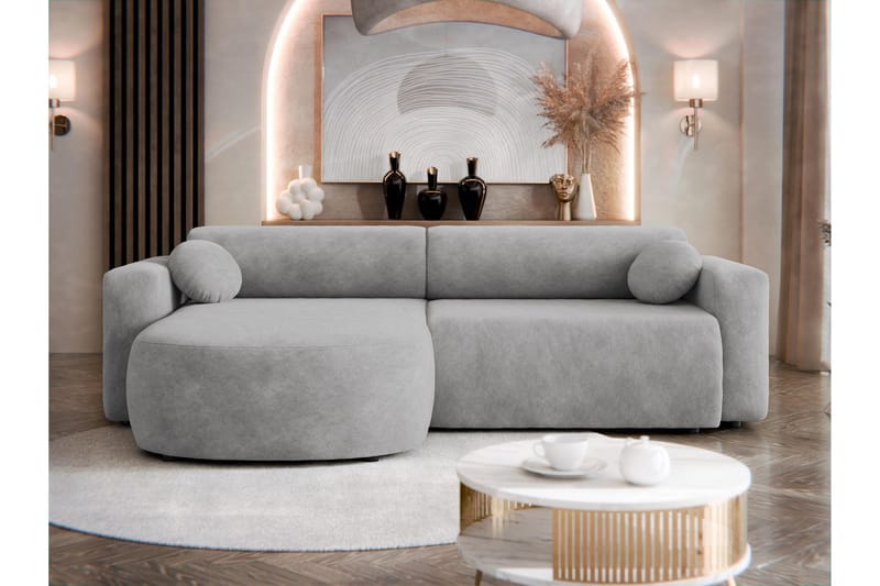 Hanish Vuodesohva Divaanilla 3-istuttava - Harmaa - Huonekalut - Sohva - Vuodesohva