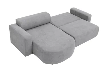 Hanish Vuodesohva Divaanilla 3-istuttava Plyysi - Beige - Huonekalut - Sohva - Vuodesohva