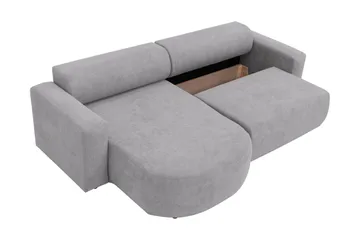 Hanish Vuodesohva Divaanilla 3-istuttava Plyysi - Beige - Huonekalut - Sohva - Vuodesohva