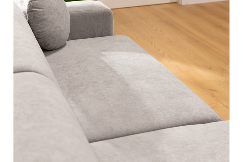 Hanish Vuodesohva Divaanilla 3-istuttava Plyysi - Beige - Huonekalut - Sohva - Vuodesohva