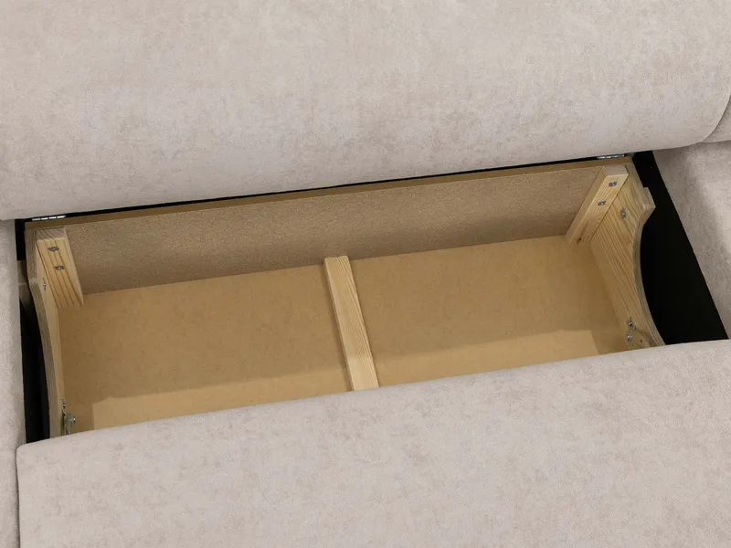 Hanish Vuodesohva kaksoisdivaanilla 5istuttava - Beige - Huonekalut - Sohva - Vuodesohva