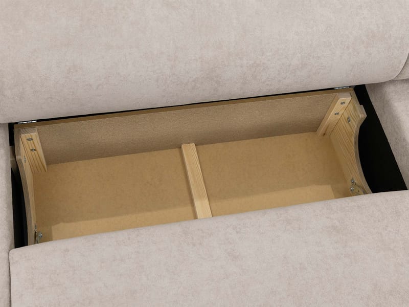 Hanish Vuodesohva kaksoisdivaanilla 5istuttava - Beige - Huonekalut - Sohva - Vuodesohva