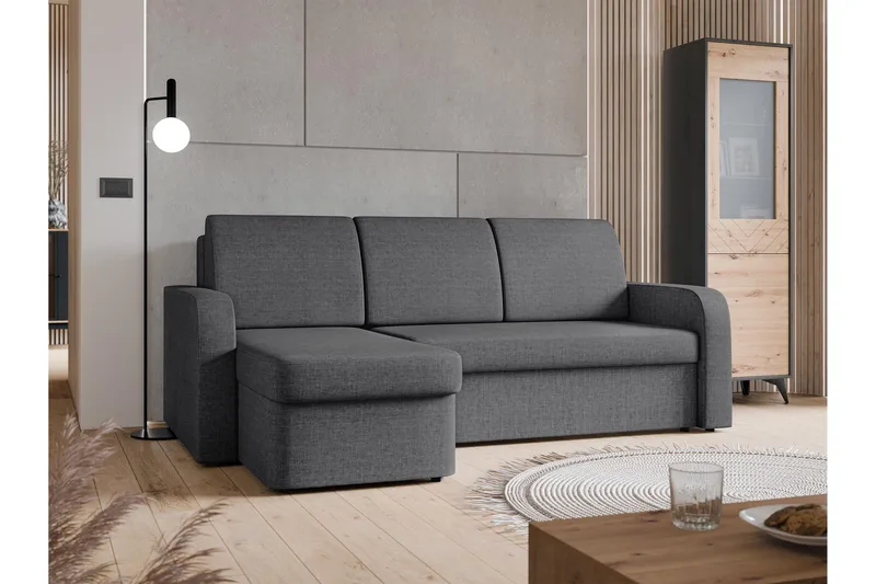 Hardev Vuodesohva Divaanilla 3-istuttava - Harmaa - Huonekalut - Sohva - Vuodesohva