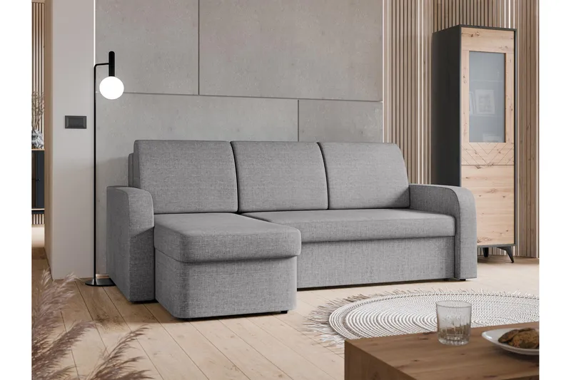 Hardev Vuodesohva Divaanilla 3-istuttava - Harmaa - Huonekalut - Sohva - Vuodesohva