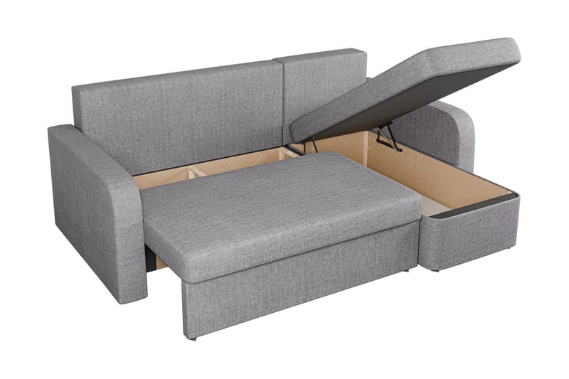 Hardev Vuodesohva Divaanilla 3-istuttava - Harmaa - Huonekalut - Sohva - Vuodesohva