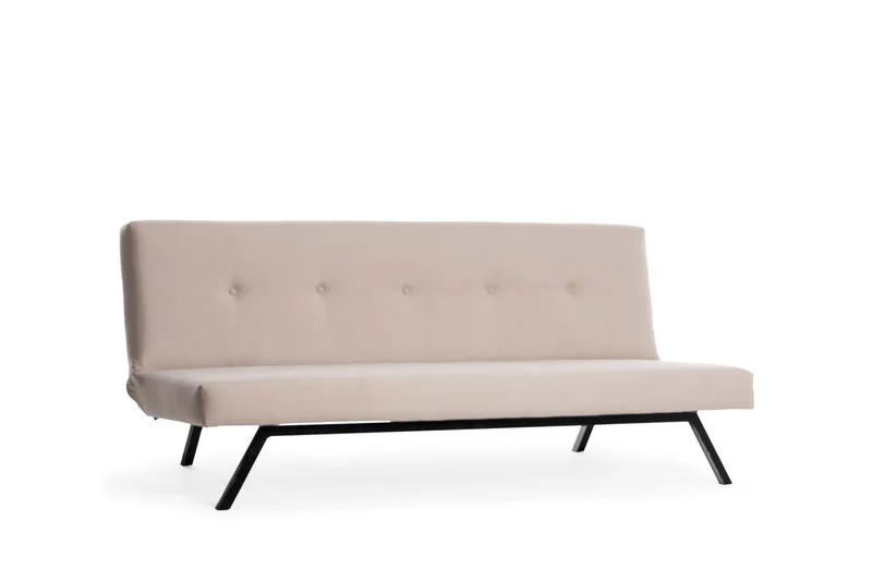 Hetalia 3-istuttava vuodesohva 102x180 cm kankaalla, Beige