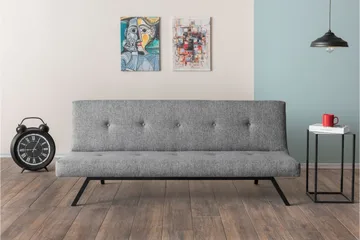 Hetalia 3-istuttava vuodesohva 102x180 cm kankaalla - Harmaa - Huonekalut - Sohva - Vuodesohva - 3 istuttava vuodesohva