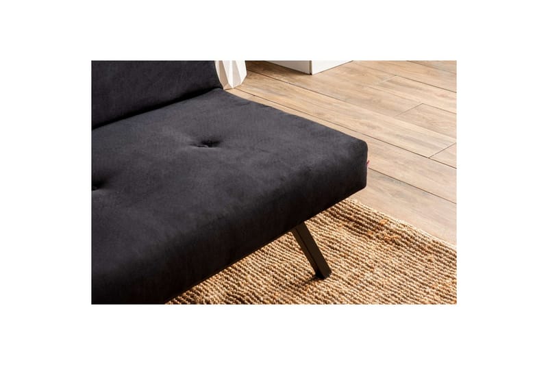 Hetalia Vuodesohva 3-sits - Musta - Huonekalut - Sohva - Vuodesohva - 3 istuttava vuodesohva