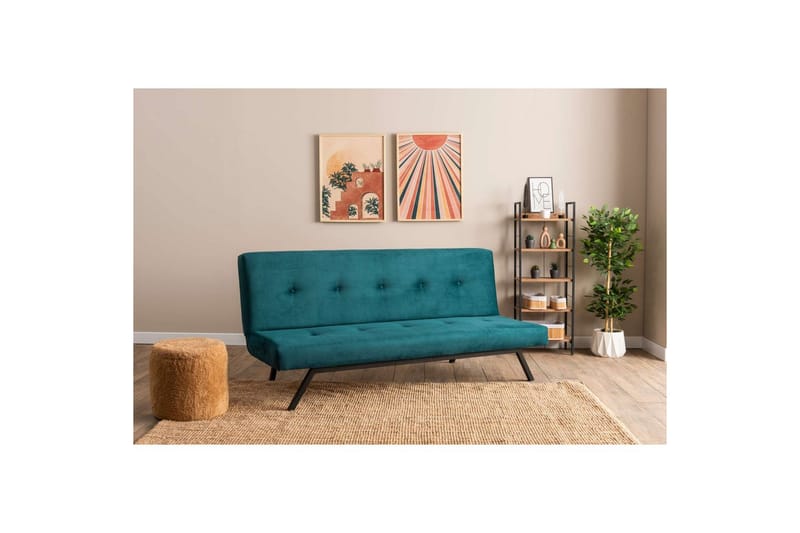 Hetalia Vuodesohva 3-sits - Sininen - Huonekalut - Sohva - Vuodesohva - 3 istuttava vuodesohva