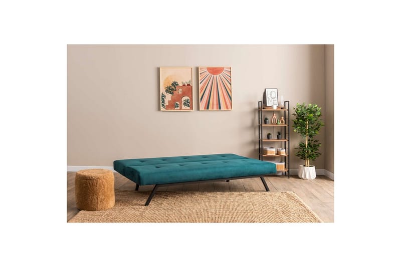 Hetalia Vuodesohva 3-sits - Sininen - Huonekalut - Sohva - Vuodesohva - 3 istuttava vuodesohva