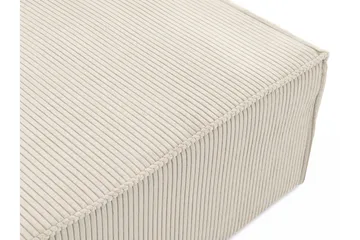 Hobson Vuodesohva Divaanilla 3-istuttava Plyysi - Beige - Huonekalut - Sohva - Vuodesohva