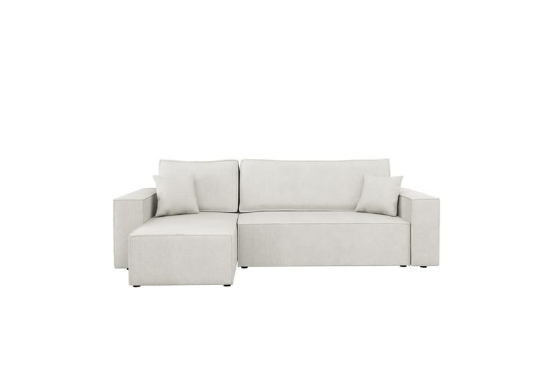 Hobson Vuodesohva Divaanilla 3-istuttava Plyysi, Valkoinen