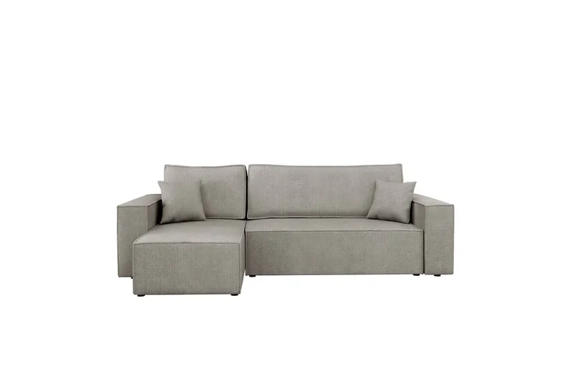 Hobson Vuodesohva Divaanilla 3-istuttava Plyysi, Harmaa