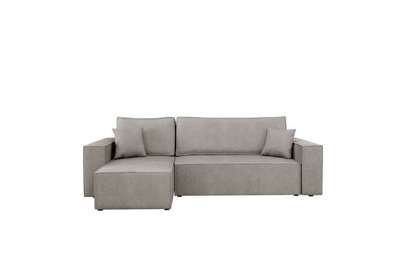 Hobson Vuodesohva Divaanilla 3-istuttava Plyysi - Harmaa - Huonekalut - Sohva - Vuodesohva