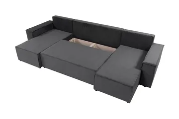 Hobson Vuodesohva Tupladivaanilla 4-istuttava Plyysi - Beige - Huonekalut - Sohva - Vuodesohva