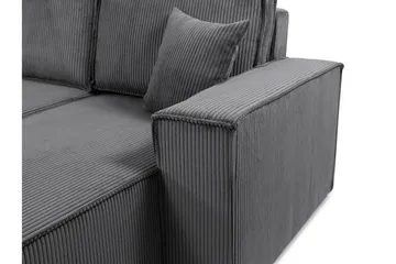 Hobson Vuodesohva Tupladivaanilla 4-istuttava Plyysi - Beige - Huonekalut - Sohva - Vuodesohva