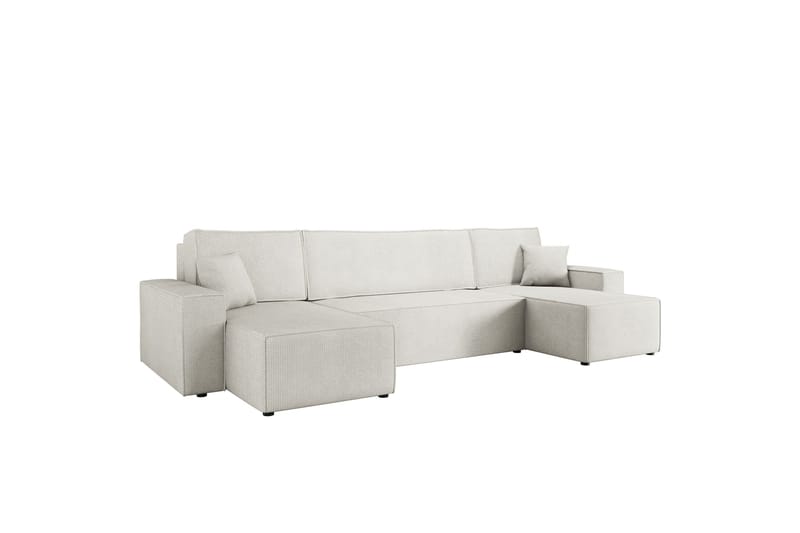 Hobson Vuodesohva Tupladivaanilla 4-istuttava Plyysi, Valkoinen