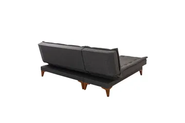 Hunterville vasen l-mallinen vuodesohva 107x225 cm kankaalla - Antrasiitti - Huonekalut - Sohva - Vuodesohva