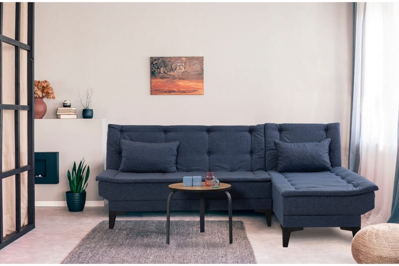 Hunterville vuodesohva divaanilla 4-istuttava - Merensininen - Huonekalut - Sohva - Vuodesohva