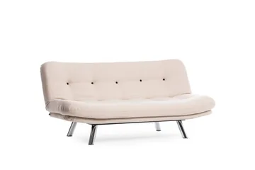 Kingaroy vuodesohva 100x175 cm pellavaa - Kermanbeige - Huonekalut - Sohva - Vuodesohva - 3 istuttava vuodesohva