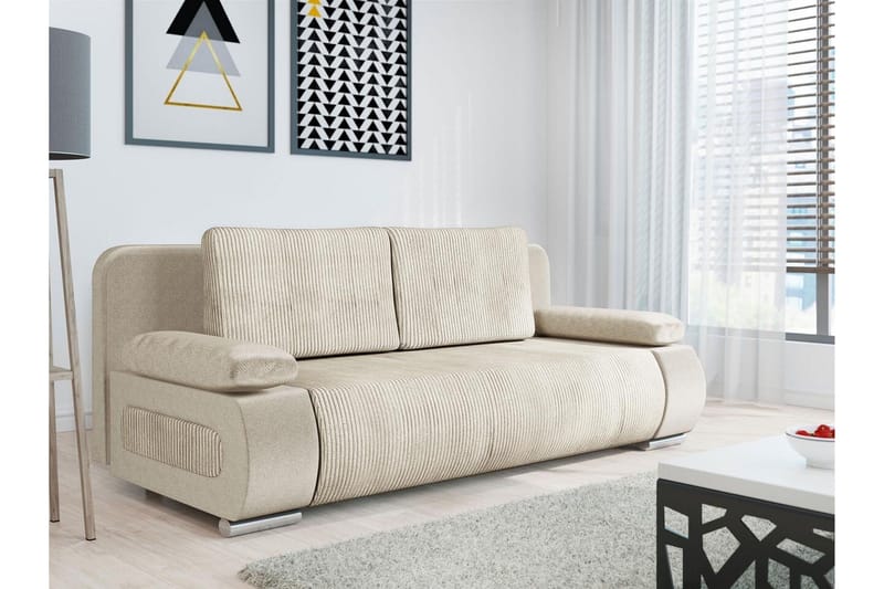 Kintore 2-sits Bäddsoffa beige - Huonekalut - Sohva - Vuodesohva