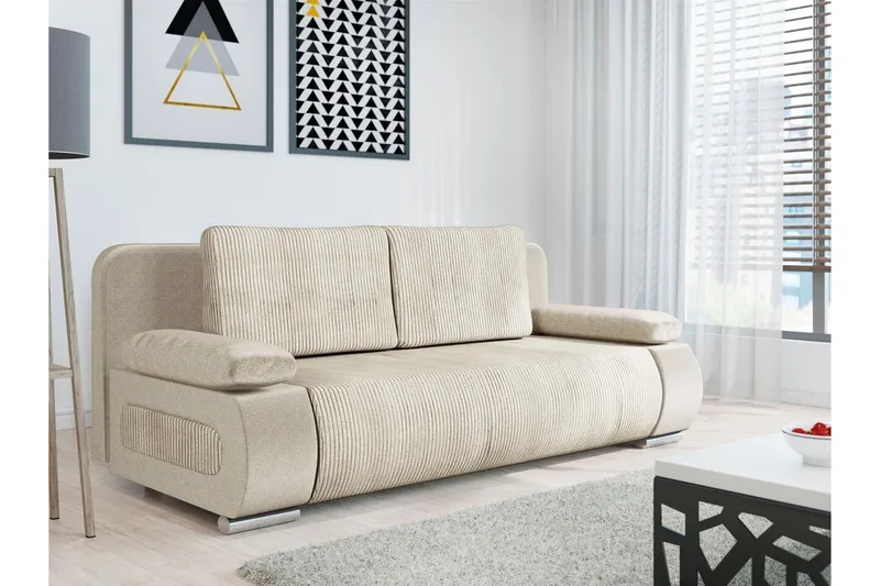 Kintore 2-sits Bäddsoffa NO_BRAND beige - Huonekalut - Sohva - Vuodesohva